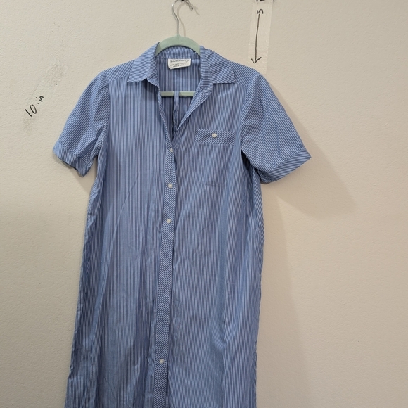 Diane Von Furstenberg Other - Diane Von Furstenberg Light Blue Pinstripe Shirt